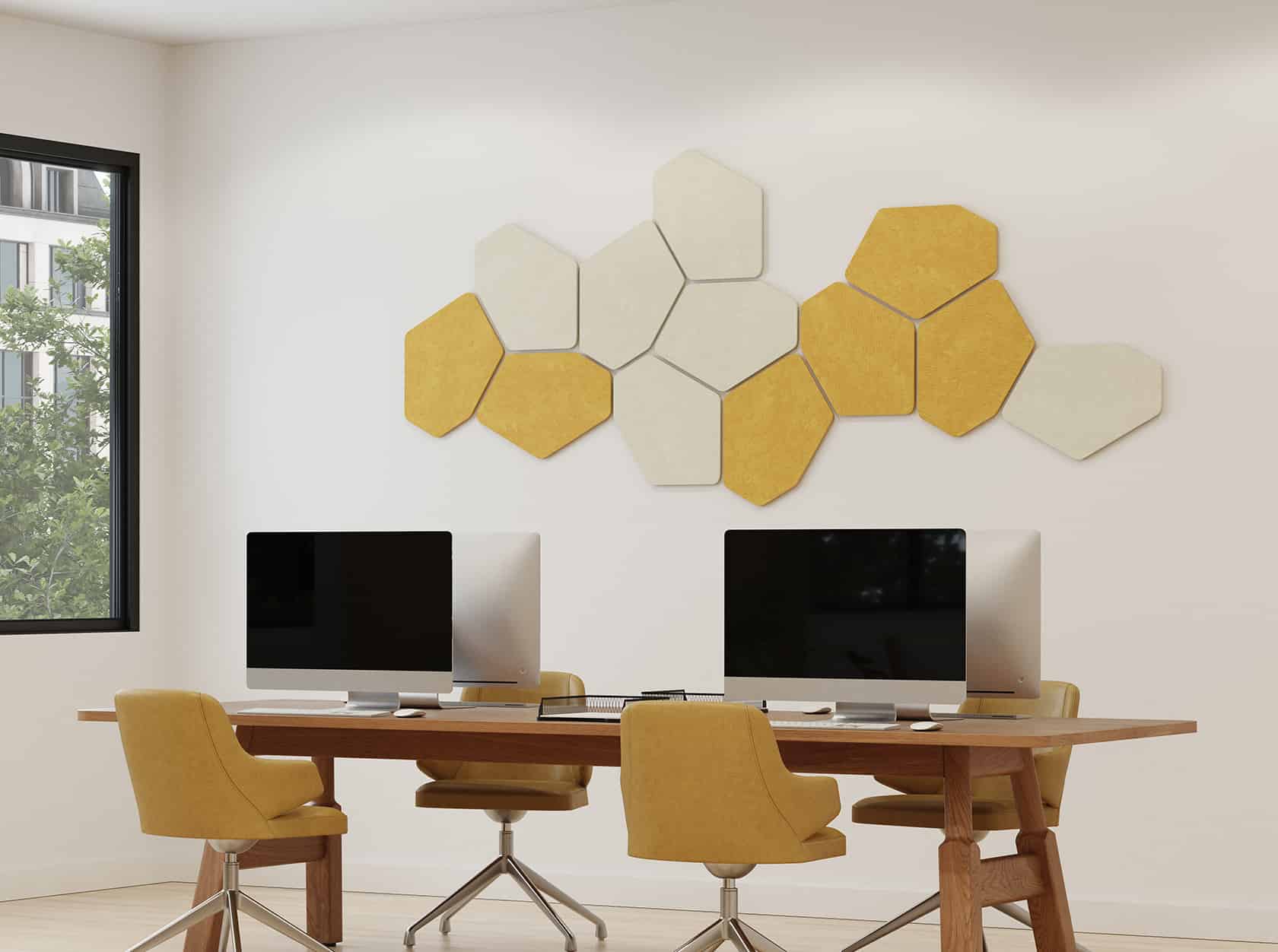 HUSH open space office acoustic wall panels