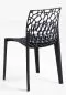 Preview: Coral organic black outdoor chair stackable Movisi