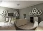 Preview: BUILD white modular floating shelves with hexagon shaped wall shelves by Movisi Preview: BUILD white modular floating shelves with hexagon shaped wall shelves by Movisi