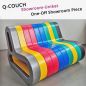 Preview: Modular sofa Q-Couch black and white