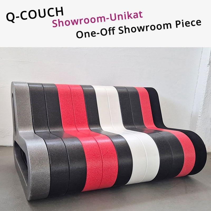 Modulares Sofa Q-COUCH schwarz weiss