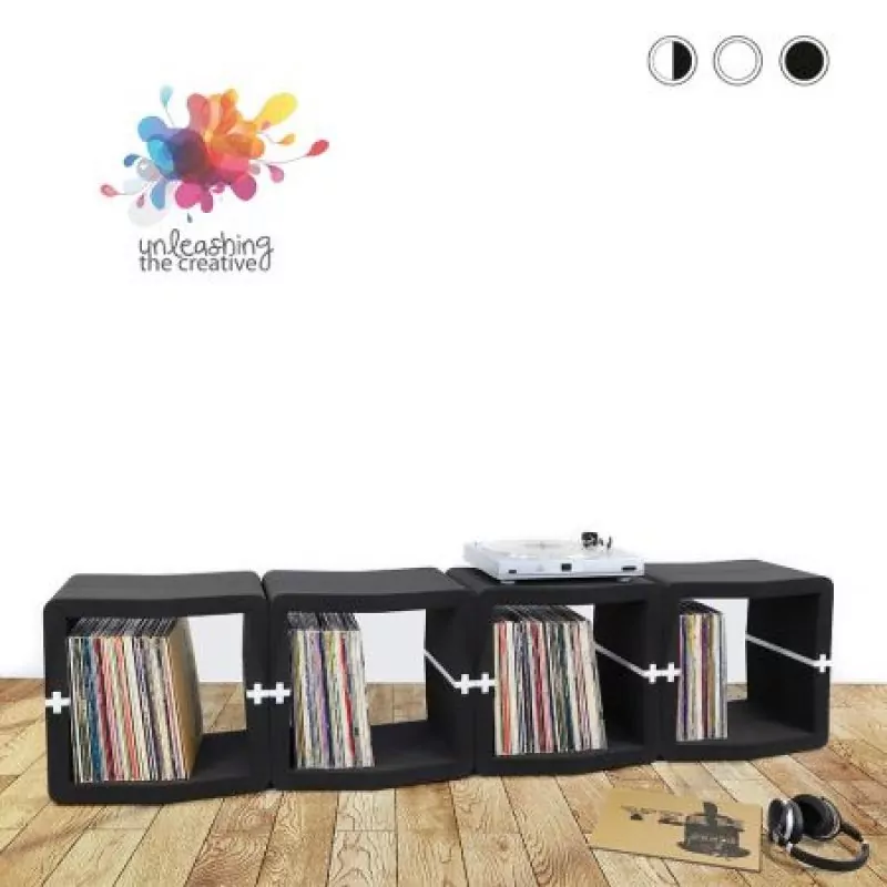 U-CUBE vinyl record storage (16 U-modules)