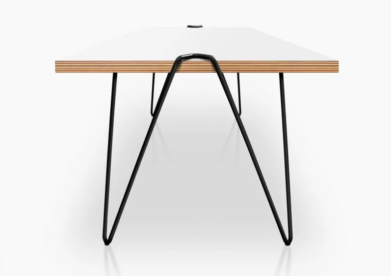 working desk design modern minimalist black and white
