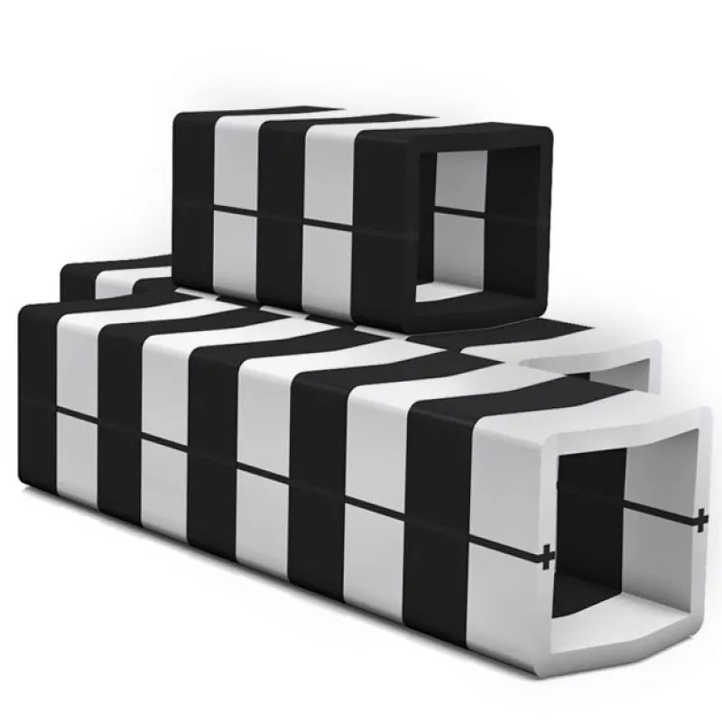 U CUBE - modular bookcases and standing shelves, office landscape, on the wall bookshelf, storage for records