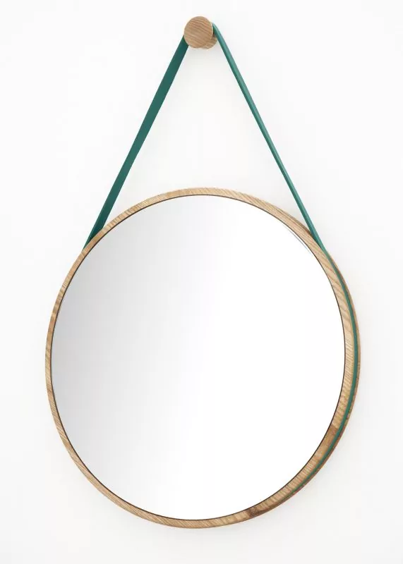 LOOP round mirror, Ash Ø 46cm