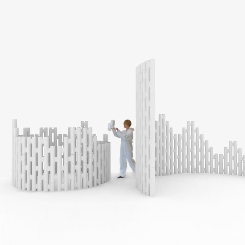 Link room divider freestanding and flexible for home office and open-plan office