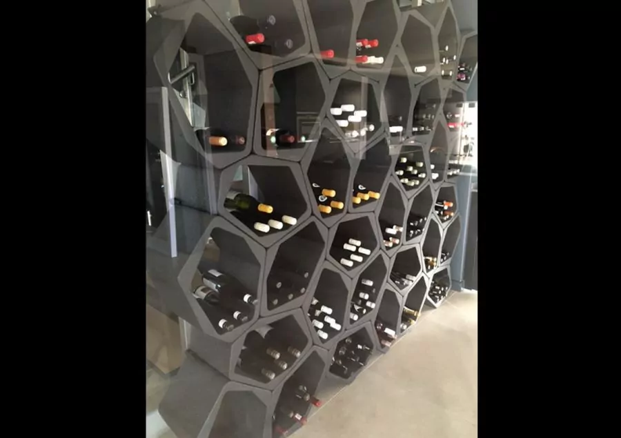 Build DIY modular wine rack with modular shelving untis by Movisi modular furniture