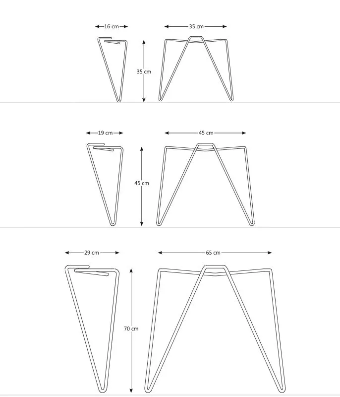 dimensions tick table legs by jakob schenk