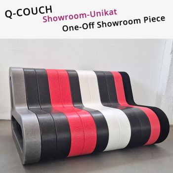 Modulares Sofa Q-COUCH schwarz weiss